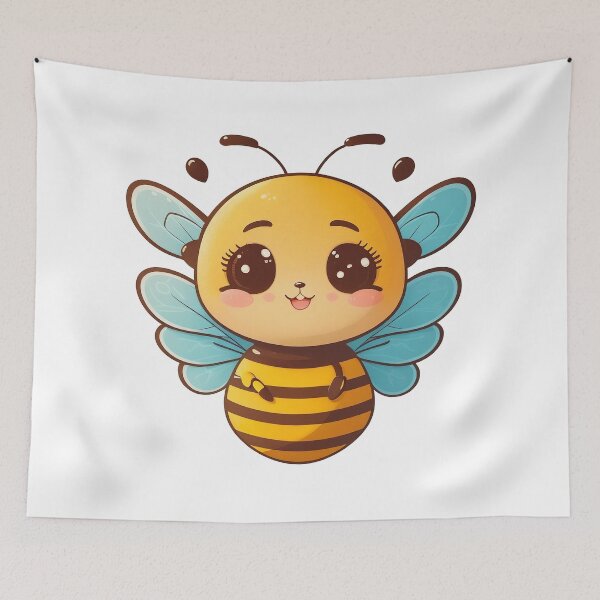 Item preview, Adorable cute Bee, big expressive eyes designed and sold by CoolPixels.