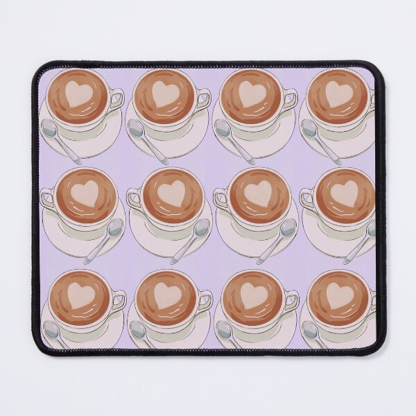 Item preview, Cappuccino Hearts - Pastel Purple designed and sold by PunjabanJatti.