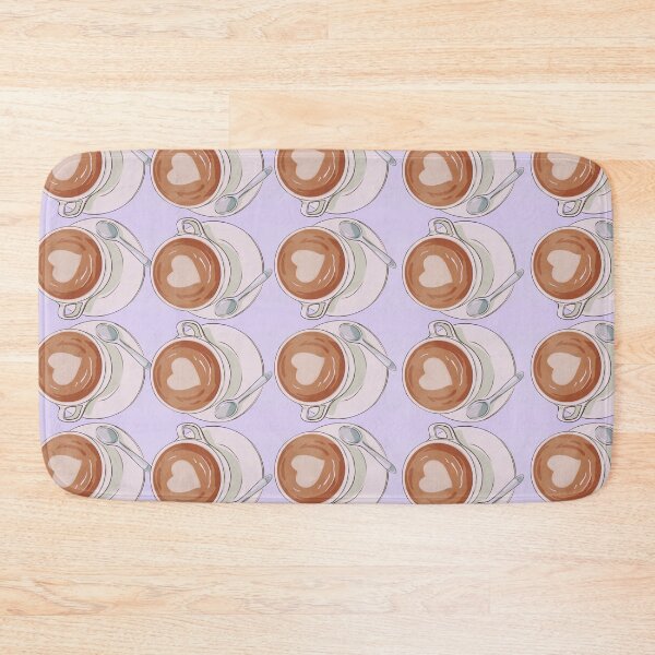 Item preview, Cappuccino Hearts - Pastel Purple designed and sold by PunjabanJatti.