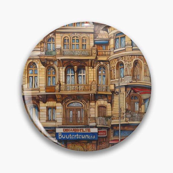 Item preview, Bucharest city draw designed and sold by ComicsFactory.