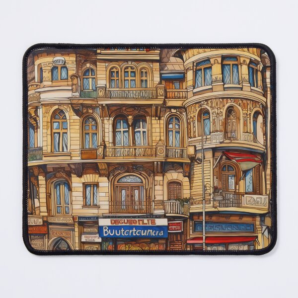 Item preview, Bucharest city draw designed and sold by ComicsFactory.