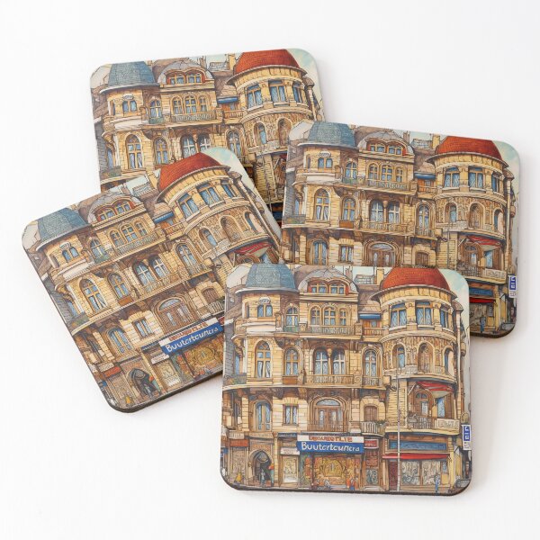 Item preview, Bucharest city draw designed and sold by ComicsFactory.