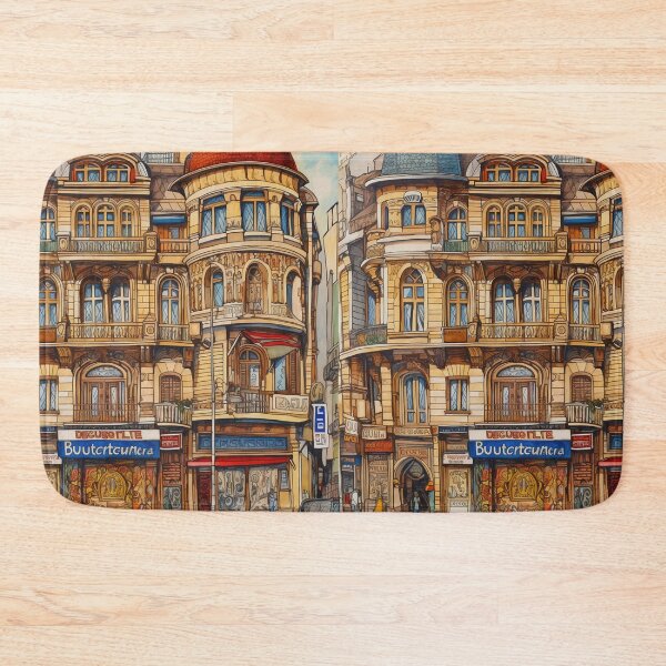 Item preview, Bucharest city draw designed and sold by ComicsFactory.