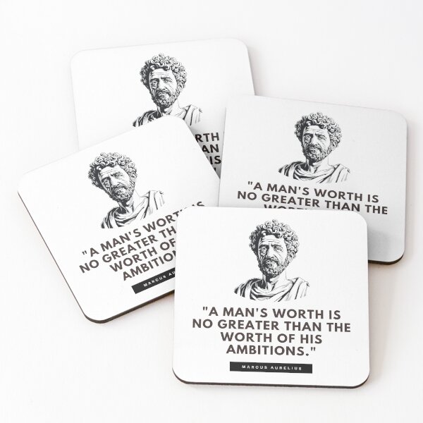 Item preview, A Man's Worth - Marcus Aurelius  designed and sold by The Stoic Sigma.