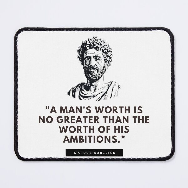 Item preview, A Man's Worth - Marcus Aurelius designed and sold by The Stoic Sigma.