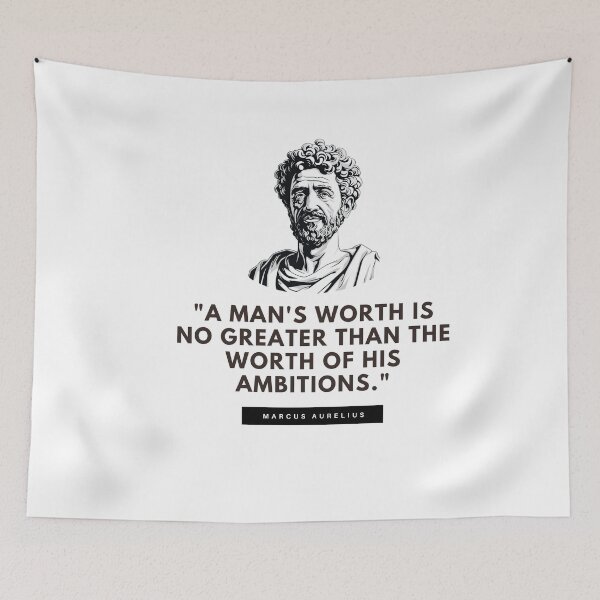 Item preview, A Man's Worth - Marcus Aurelius  designed and sold by The Stoic Sigma.