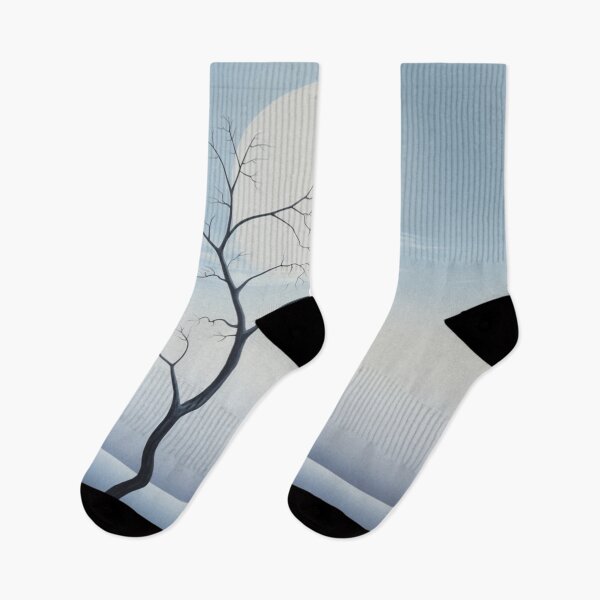 Item preview, Ethereal Refuge: Minimalist Bird on a Dead Tree in the Lake designed and sold by Moisky Art.