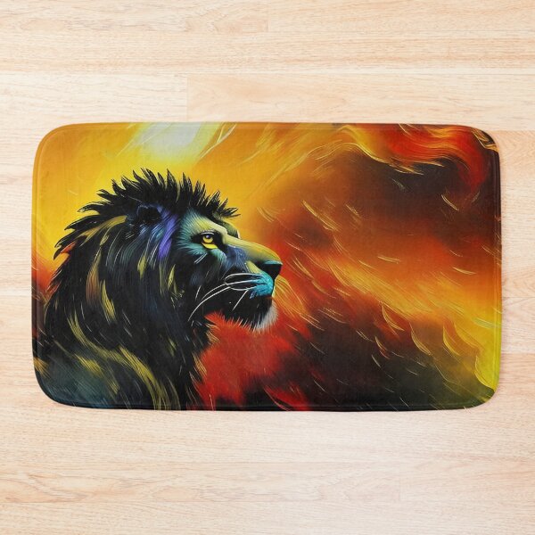 Item preview, Charcoal Fire Lion, Ai Generated Art  designed and sold by ACC .