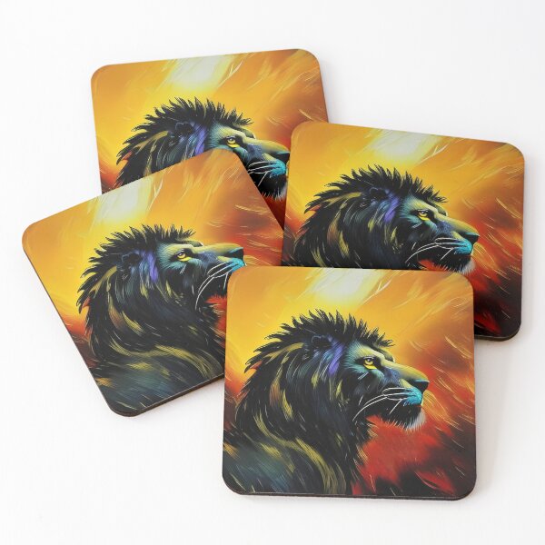 Item preview, Charcoal Fire Lion, Ai Generated Art  designed and sold by ACC .