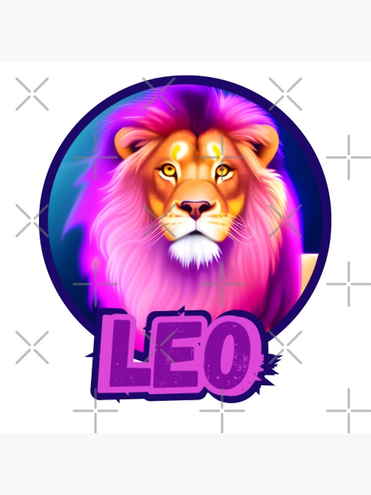 Leo Zodiac Sing Leo Pink Poster