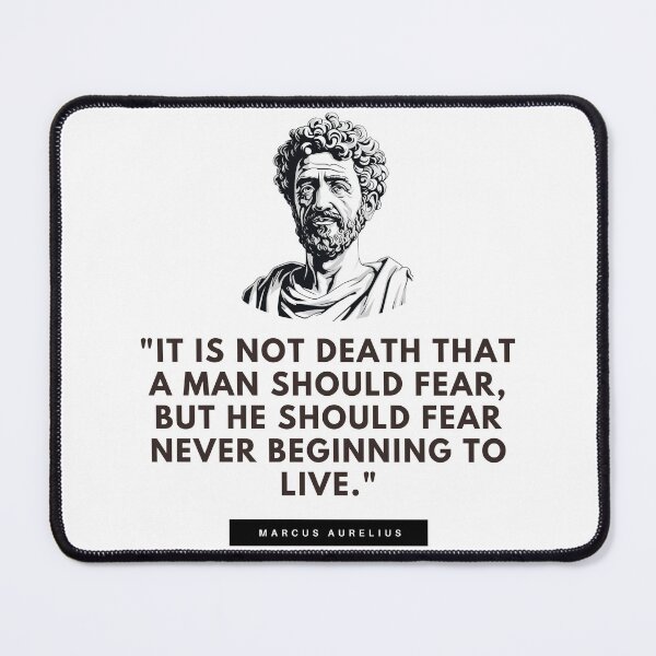 Item preview, Death & Living - Marcus Aurelius designed and sold by The Stoic Sigma.