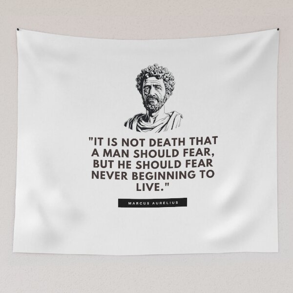 Item preview, Death & Living - Marcus Aurelius  designed and sold by The Stoic Sigma.