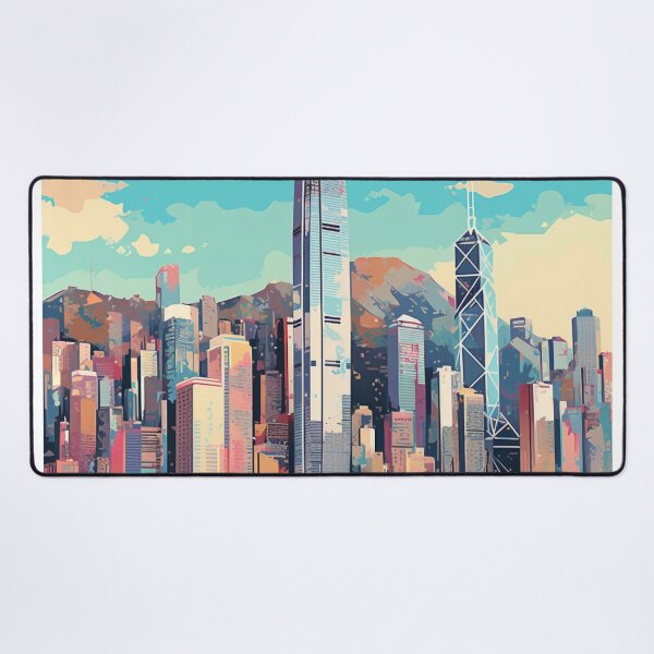 Item preview, A Pop Art Travel Print of Hong Kong - China designed and sold by StudioRedKoala.