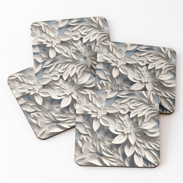 Item preview, Elegance in Papercut: A 3D Floral Pattern designed and sold by aweartome.