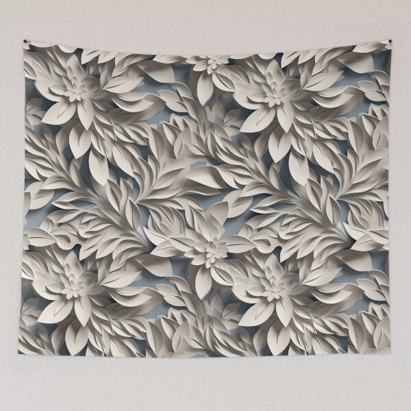 Item preview, Elegance in Papercut: A 3D Floral Pattern designed and sold by aweartome.