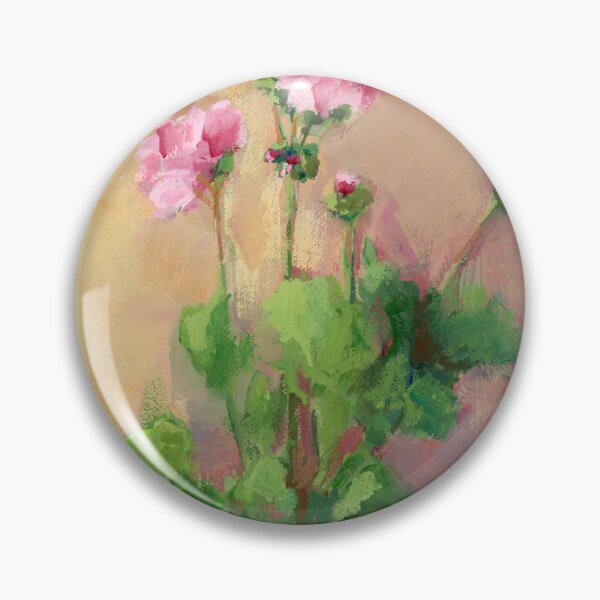 Item preview, Pink Geranium Original Painting designed and sold by Anne Marie Propst.