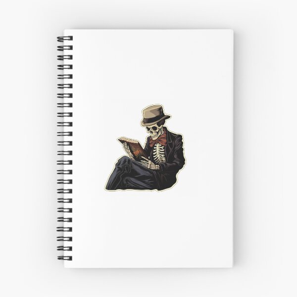 Item preview, Skeleton reading a book designed and sold by Violetsandmugs.