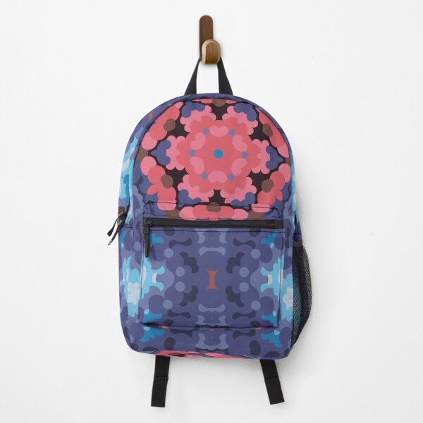 Item preview, Retro Mandala Flower Blue and Pink designed and sold by WormholeOrbital.