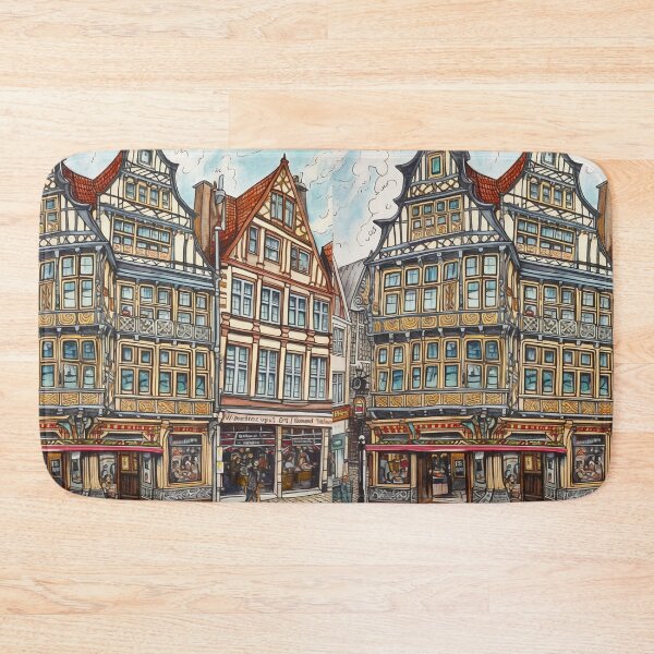 Item preview, Bremen city drawing designed and sold by ComicsFactory.
