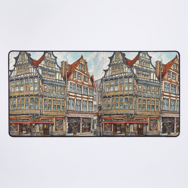 Item preview, Bremen city drawing designed and sold by ComicsFactory.