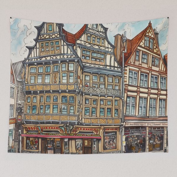 Item preview, Bremen city drawing designed and sold by ComicsFactory.