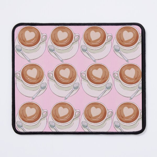 Item preview, Cappuccino Hearts - Pastel Pink designed and sold by PunjabanJatti.