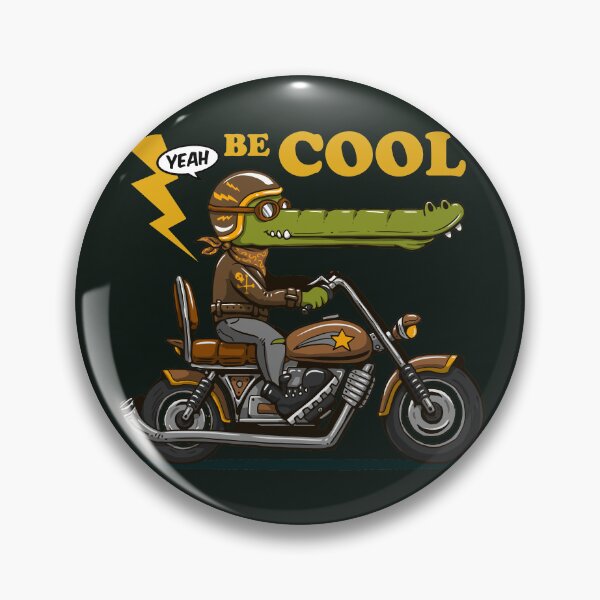 Item preview, be cool (biker crocodile) designed and sold by hayrpictures.