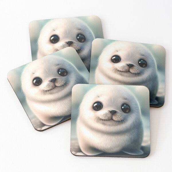 Item preview, Cute Seal - Cute Baby Animals  designed and sold by baby-animal-art.