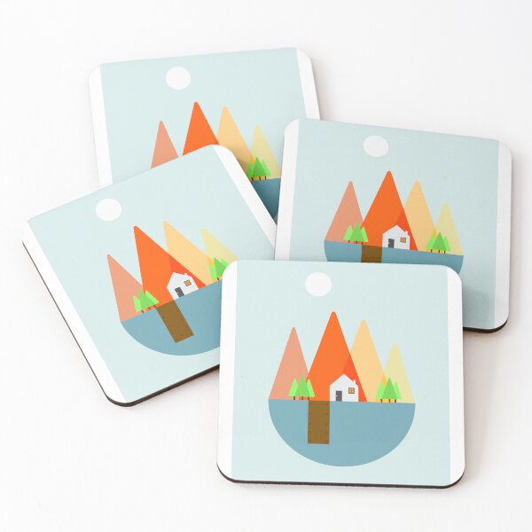 Item preview, Summer Mountains illustration designed and sold by Glenn Maguire.