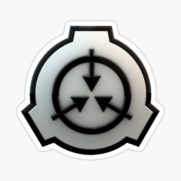 Scp Foundation Stickers Redbubble - roblox scpf halloween logo