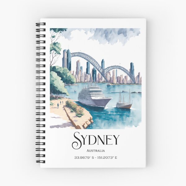 Item preview, Iconic Sydney Waterfront Australia Watercolor painting designed and sold by Jean-Claude Venn-Diagram.