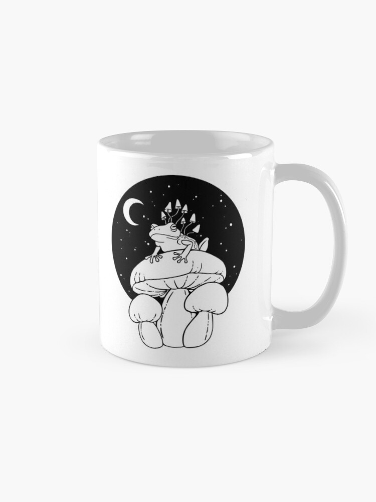 Magic Winged Frog with Toadstools Ceramic Mug