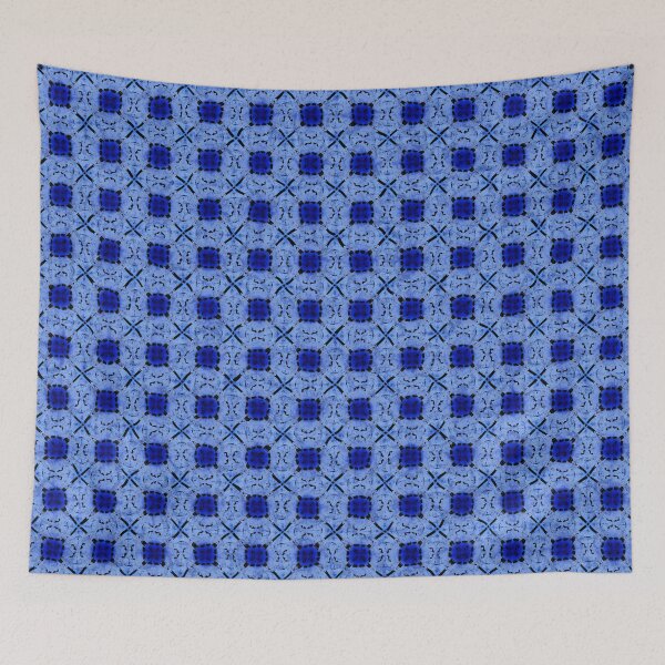 Item preview, Seamless Pattern - BlueBox CrissCross designed and sold by Leslie Montgomery Art.