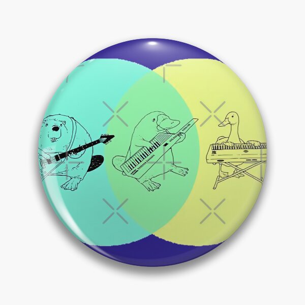 Item preview, Keytar Platypus Venn Diagram   	 designed and sold by sphykpggbwm48.