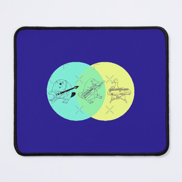 Item preview, Keytar Platypus Venn Diagram   	 designed and sold by sphykpggbwm48.