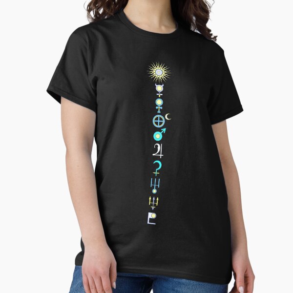 Nine Planets Sun and Moon Classic T-Shirt