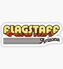 Flagstaff, Arizona | Retro Stripes Sticker