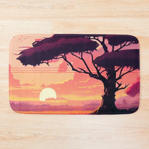 Item preview, Sunset Tree Grasslands Fantasy designed and sold by TheFullFantasy.