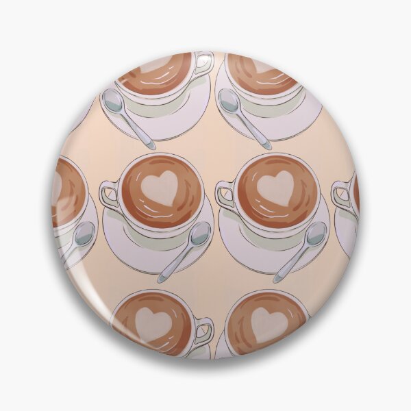 Item preview, Cappuccino Hearts - Pastel Orange designed and sold by PunjabanJatti.