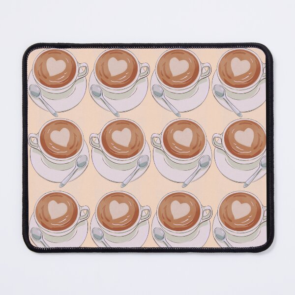 Item preview, Cappuccino Hearts - Pastel Orange designed and sold by PunjabanJatti.
