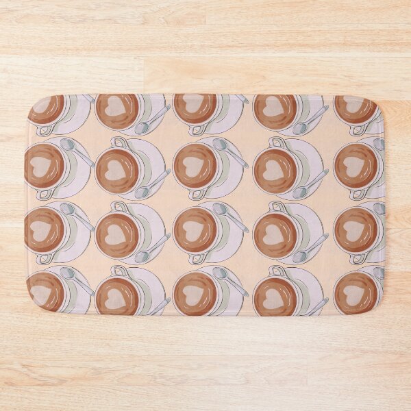 Item preview, Cappuccino Hearts - Pastel Orange designed and sold by PunjabanJatti.