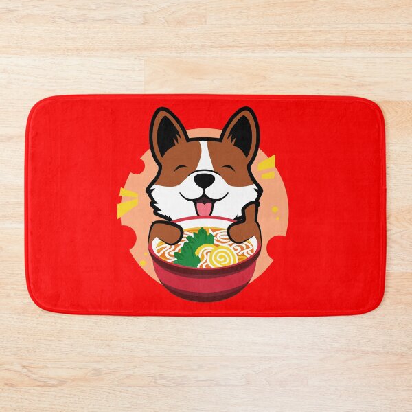 Item preview, Corgi Eating Ramen Noodle - Japanese Food designed and sold by FridPix.