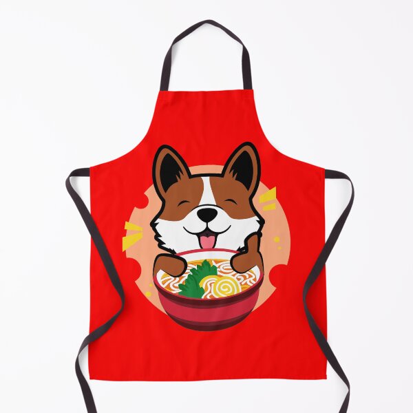 Item preview, Corgi Eating Ramen Noodle - Japanese Food designed and sold by FridPix.