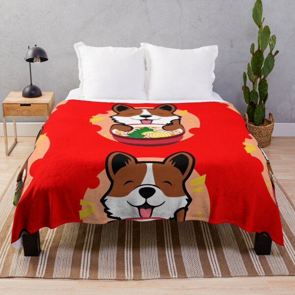 Item preview, Corgi Eating Ramen Noodle - Japanese Food designed and sold by FridPix.