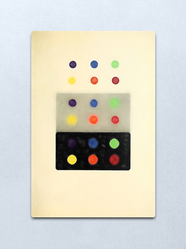 Alternate view of Color Problems Plate XVI Reworked Metal Print