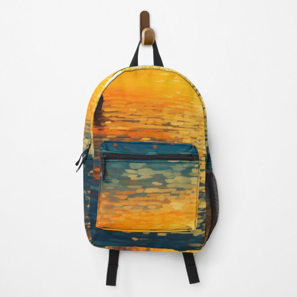 Item preview, A sunset in the ocean with a person on boat designed and sold by isBotStore.