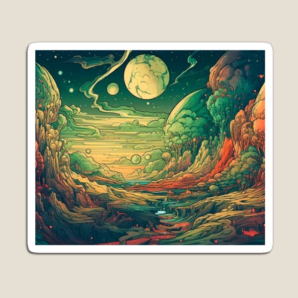Item preview, Space Moon Extraterrestrial Fantasy designed and sold by TheFullFantasy.