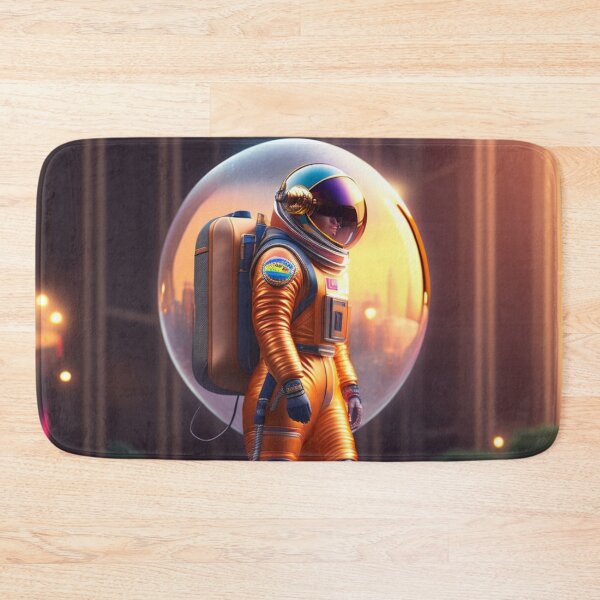 Item preview, An astronaut is looking around the city designed and sold by Magical-bear.