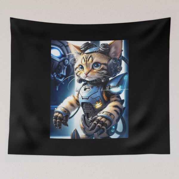 Item preview, Cute cat in the future designed and sold by Mahkor.