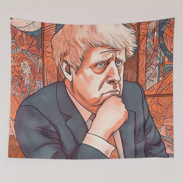 Item preview, Boris Johnson leader designed and sold by ComicsFactory.